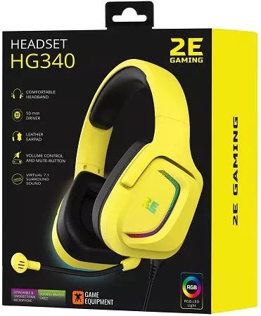 2E HG340 Yellow (2E-HG340YW) Gaming Headset