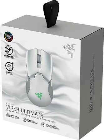 Razer Viper Ultimate White (RZ01-03050400-R3M1) Gaming Mouse & Mouse Dock WL
