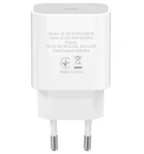 2E 2E-WC1USB20W-W USB-C Wall Charger