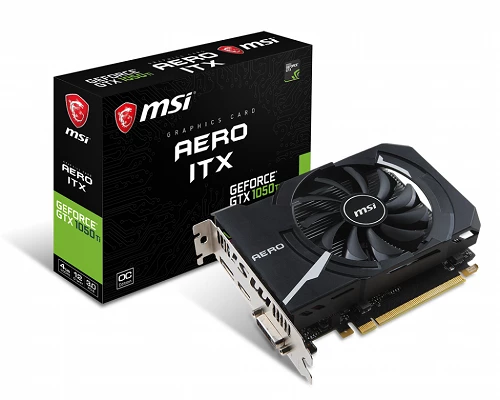 MSI GeForce GTX 1050 Ti Aero ITX 4G OC 128 bit Videokart