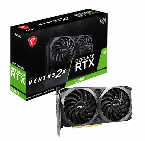 MSI Ventus GeForce RTX™ 3050 2X 8G OC 128 bit Videokart