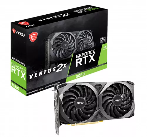 MSI GeForce RTX™ 3060 Ventus 2X 12G OC 192 bit Videokart