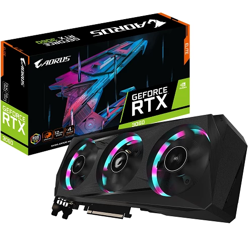 Gigabyte Aorus GeForce RTX™ 3060 Elite 12G 192 bit Videokart