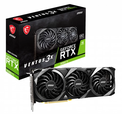 MSI GeForce RTX™ 3060 Ti Ventus 3X OC LHR (8GB | 256-bit)