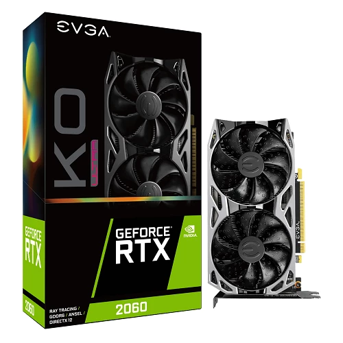 Evga GeForce RTX 2060 KO Ultra Gaming 6 GB  (06G-P4-2068-KR) 192-bit Videokart