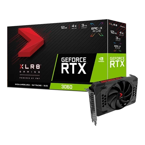 PNY GeForce RTX 3060 XLR8 Gaming Revel Epic-X 12GB (VCG306012SFXPPB1) 192-bit Videokart