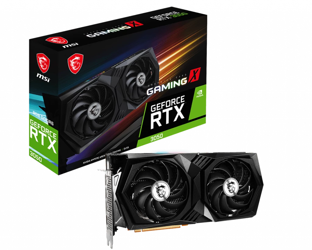 MSİ Geforce RTX 3050 Gaming X 8G 128-bit Videokart
