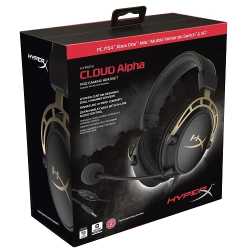 HyperX Cloud Alpha Gold LE Gaming Headset