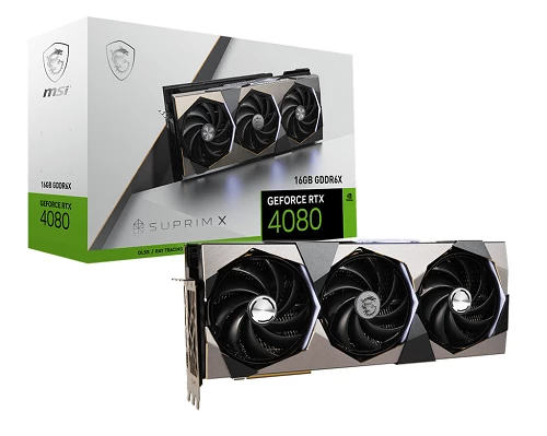 MSI GeForce RTX™ 4080 Suprim X 16GB 256-bit Videokart