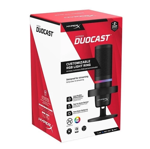 HyperX DuoCast RGB (4P5E2AA) Gaming Microphone