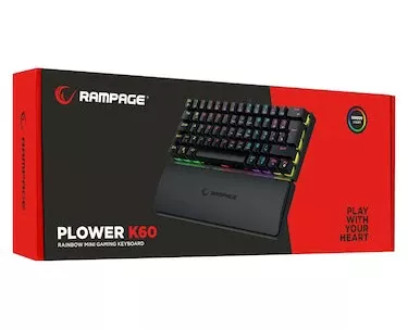 Rampage K60 Plower Black Gaming Keyboard