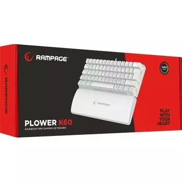 Rampage K60 Plower White Gaming Keyboard