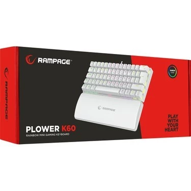 Rampage K60 Plower White Gaming Keyboard