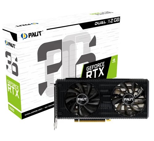 Palit Dual 3060 12G (NE63060019K9-190AD) 192 bit Videokart