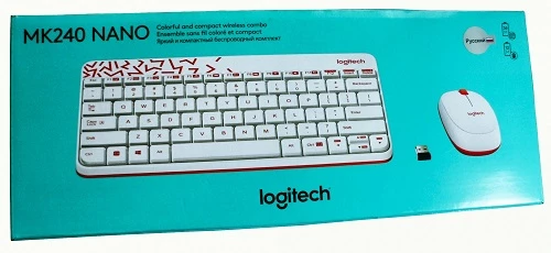 Logitech MK240 Nano white (920-008213) Wireless Combo