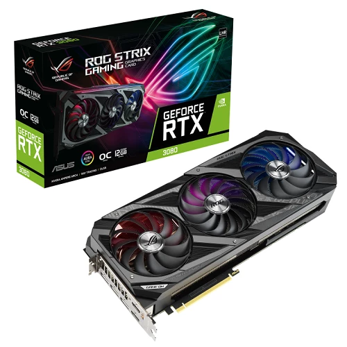 Asus ROG Strix GeForce RTX™ 3080 OC (ROG-STRIX-RTX3080-O12G-GAMING) 12GB 384bit Videokart