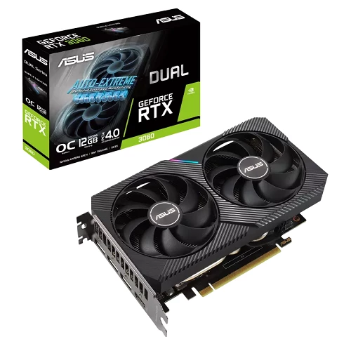 Asus Dual GeForce RTX 3060 V2 OC (DUAL-RTX3060-O12G-V2) 12GB 192bit Videokart