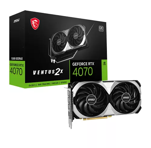 MSI GeForce RTX™ 4070 Ventus 2X 12G OC (912-V513-208) 192-bit Videokart