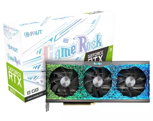 Palit GeForce RTX™ 3070 GameRock V1 8GB (NE63070019P2-1040G) 256-bit VIdeokart