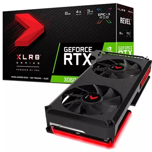 PNY GeForce RTX 3060 Ti XLR8 Revel Epic-X 8GB (VCG3060T8LDFXPPB1) 256-bit videokart